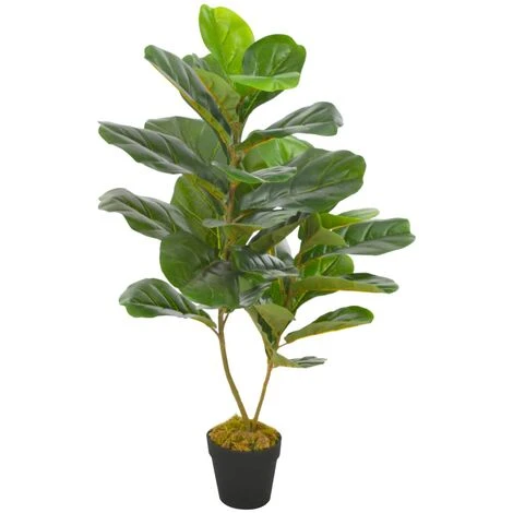 Pianta Artificiale Di Ficus Lyrata Con Vaso Verde 90 Cm VidaXL 1 Pianta Artificiale Di Ficus Lyrata Con Vaso Verde 90 Cm VidaXL