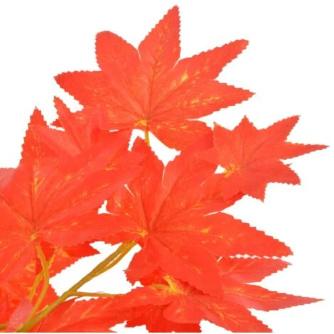 Albero Di Acero Artificiale Con Vaso Rosso 120 Cm VidaXL 2 Albero Di Acero Artificiale Con Vaso Rosso 120 Cm VidaXL - immagine 2