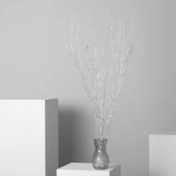 Rami Decorativi LED Con Batteria 1.2m Argento3xAA100 Mm3xAA