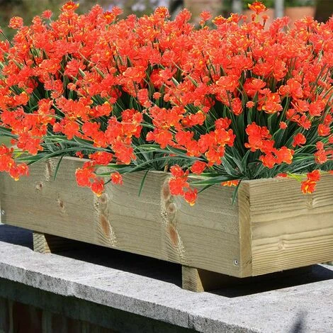 8 Fasci Di Fiori Finti Artificiali Per Esterni Arbusti Piante Resistenti Ai Raggi UV, Vegetazione In Plastica Sintetica Per Piante Sospese Da Esterno Da Interno, Portico Da Giardino, Finestra, Matrimo 2 8 Fasci Di Fiori Finti Artificiali Per Esterni Arbusti Piante Resistenti Ai Raggi UV, Vegetazione In Plastica Sintetica Per Piante Sospese Da Esterno Da Interno, Portico Da Giardino, Finestra, Matrimo - immagine 2
