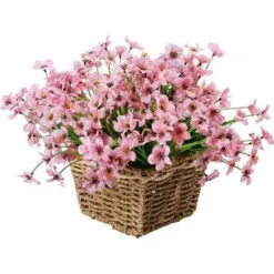10 Bundles Fiori Artificiali Da Esterno Resistenti Ai Raggi UV No Dissolvenza Fiori Viola Finti Per Interni Piante Pensili Da Esterno Giardino Patio Portico Finestra Scatola Matrimonio Casa Fattoria D -Vendite ATMOSPHERA 27831596 3