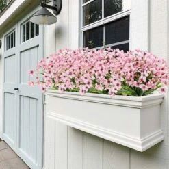 10 Bundles Fiori Artificiali Da Esterno Resistenti Ai Raggi UV No Dissolvenza Fiori Viola Finti Per Interni Piante Pensili Da Esterno Giardino Patio Portico Finestra Scatola Matrimonio Casa Fattoria D -Vendite ATMOSPHERA 27831596 5