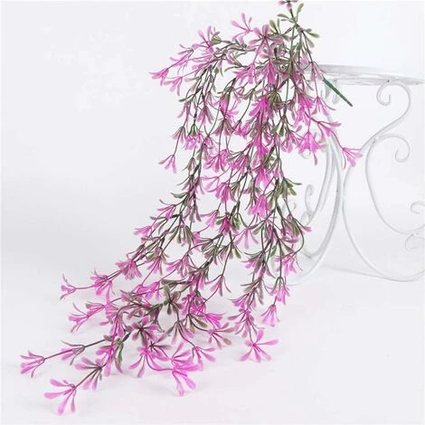 LangRay 2 Pezzi Di Edera Finta Pianta Di Edera Artificiale Edera Che Cade Foglia Di Edera Artificiale Decorazioni Di Nozze Di Glicine Finte Decorazioni Per Feste In Giardino - Rosso 2 LangRay 2 Pezzi Di Edera Finta Pianta Di Edera Artificiale Edera Che Cade Foglia Di Edera Artificiale Decorazioni Di Nozze Di Glicine Finte Decorazioni Per Feste In Giardino - Rosso - immagine 2