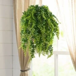 Fern Piante Artificiali Piante Pensili Piante Verdi Artificiali Piante Di Plastica Per Balcone Esterno Matrimonio In Vaso Decorazione Da Giardino 2 Pezzi -Vendite ATMOSPHERA 31025679 3