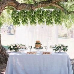 Fern Piante Artificiali Piante Pensili Piante Verdi Artificiali Piante Di Plastica Per Balcone Esterno Matrimonio In Vaso Decorazione Da Giardino 2 Pezzi -Vendite ATMOSPHERA 31025679 4