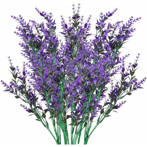 Fiori Artificiali Di Lavanda, Decorazione Di Bouquet Di Fiori Artificiali, Piante Artificiali Finte Per Decorazioni Da Giardino Per Interni Ed Esterni - 6 Pezzi / Viola 1 Fiori Artificiali Di Lavanda, Decorazione Di Bouquet Di Fiori Artificiali, Piante Artificiali Finte Per Decorazioni Da Giardino Per Interni Ed Esterni - 6 Pezzi / Viola