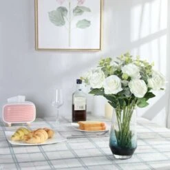 SOEKAVIA Seta Artificiale Fiori Di Rosa Singolo Stelo Realistico Rosa Finta Per Bouquet Da Sposa Decorazioni Floreali, 10 Pezzi (bianco) -Vendite ATMOSPHERA 35821255 5