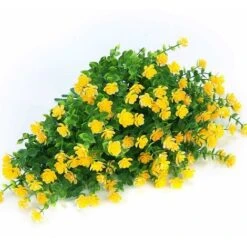 SOEKAVIA Fiori Finti Artificiali Per Esterni, Verde In Plastica Artistica Per Fioriere Da Appendere All'aperto Per Interni Home Office Decorazioni Per La Fattoria Di Nozze 8 Pezzi Giallo -Vendite ATMOSPHERA 35821404 4
