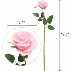 SOEKAVIA Fiori Di Rosa Di Seta Artificiale A Stelo Singolo Realistico Rosa Finta Per La Decorazione Di Composizioni Floreali Di Bouquet Da Sposa, 10 Pezzi (rosa) -Vendite ATMOSPHERA 36034642 4