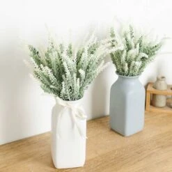 SOEKAVIA Fiori Di Lavanda Artificiali Piante Finte Con Bouquet Da Sposa In Plastica Finta Per Centrotavola Casa Cucina Giardino Arredamento Casa Colonica 10 Pezzi Bianco -Vendite ATMOSPHERA 36223956 5