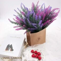 SOEKAVIA 6 Pezzi Fiori Di Lavanda Artificiale, Fiori Viola Di Lavanda Artificiale, Fiori Di Lavanda Finti Pianta Di Lavanda Artificiale, Decorazione Di Fiori Artificiali Per Giardino Di Nozze Fai Da T -Vendite ATMOSPHERA 36293741 5