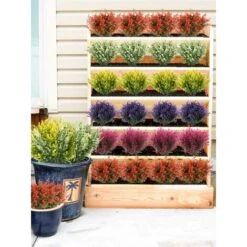 SOEKAVIA 8pcs Piante Resistenti Ai Raggi UV Fiori Di Plastica Fiori Finti Bouquet Di Lavanda Per Fai Da Te Interni Matrimonio All'aperto Casa Ufficio Giardino Decorazione Della Finestra (fucsia) 9 SOEKAVIA 8pcs Piante Resistenti Ai Raggi UV Fiori Di Plastica Fiori Finti Bouquet Di Lavanda Per Fai Da Te Interni Matrimonio All'aperto Casa Ufficio Giardino Decorazione Della Finestra (fucsia) -Vendite ATMOSPHERA 44261396 5