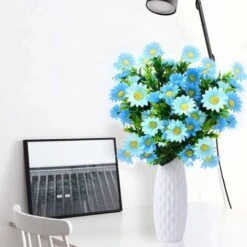 SOEKAVIA Set Di 6 Fiori Artificiali Margherite - Margherite Artificiali Fiori Per Esterni Piante Finte, Per Finestre, Scatole Appese, Decorazioni Per Interni Ed Esterni (blu) -Vendite ATMOSPHERA 44261681 5