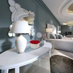 Relaxdays Box Di Rose A Forma Di Cuore, 18 Rose, Grigio, Resistente 10 Anni, Idea Regalo, Box Decorativo, Rosse -Vendite ATMOSPHERA 51972808 3