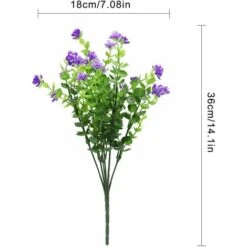 Fiori Artificiali 4 Pezzi Bouquet Di Eucalipto Piante Verdi, Fiori Di Eucalipto Finti Resistenti Ai Raggi UV Per Interni Esterni Home Office Giardino Decorazione Di Nozze (viola) 8 Fiori Artificiali 4 Pezzi Bouquet Di Eucalipto Piante Verdi, Fiori Di Eucalipto Finti Resistenti Ai Raggi UV Per Interni Esterni Home Office Giardino Decorazione Di Nozze (viola) -Vendite ATMOSPHERA 52008437 4