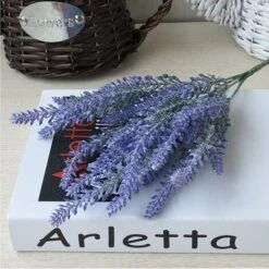 4 Pezzi Di Fiori Artificiali Lavanda Artificiale 5 Teste Simulazione Fiore Mazzo Fiori Finti Bouquet Di Decorazioni Per Matrimoni Per Feste In Giardino In Casa - Viola -Vendite ATMOSPHERA 52010687 3
