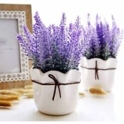 4 Pezzi Di Fiori Artificiali Lavanda Artificiale 5 Teste Simulazione Fiore Mazzo Fiori Finti Bouquet Di Decorazioni Per Matrimoni Per Feste In Giardino In Casa - Viola -Vendite ATMOSPHERA 52010687 4