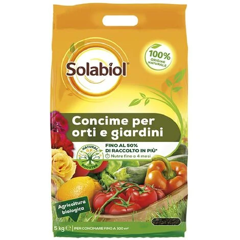 Concime BIO In Granuli Per Orto E Giardino 5kg Solabiol 1 Concime BIO In Granuli Per Orto E Giardino 5kg Solabiol