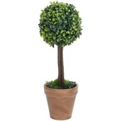 Piante Di Bosso Artificiale 2 Pz A Sfera Con Vaso Verde 33 Cm VidaXL -Vendite ATMOSPHERA 54686655 4