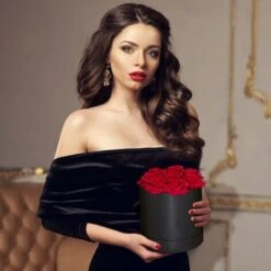 Relaxdays Bouquet Rose Eterne, Box Nero Rotondo Con 8 Fiori Finti, Resistente, Idea Regalo Scatola Romantica, Rosso 9 Relaxdays Bouquet Rose Eterne, Box Nero Rotondo Con 8 Fiori Finti, Resistente, Idea Regalo Scatola Romantica, Rosso -Vendite ATMOSPHERA 54889736 5