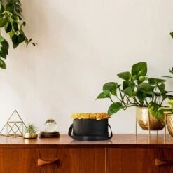 Relaxdays Bouquet Rose Eterne, Box A Cuore, Mazzo Di 18 Fiori Finti, Elegante Idea Regalo, Scatola Romantica, Nero Oro -Vendite ATMOSPHERA 55486693 3