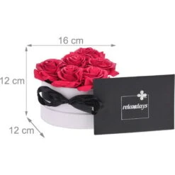 Relaxdays Bouquet Rose Eterne, Box A Cuore, Mazzo 6 Fiori Finti, Idea Regalo Romantica, Scatola Flowerbox, Bianco Rosso 8 Relaxdays Bouquet Rose Eterne, Box A Cuore, Mazzo 6 Fiori Finti, Idea Regalo Romantica, Scatola Flowerbox, Bianco Rosso -Vendite ATMOSPHERA 55486749 4