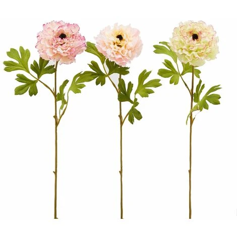 Fiore Artificiale Ranuncolo Rex H 60 Cm Effetto Realistico Con Stelo Verdi -Ranuncolo Rex 2 Fiore Artificiale Ranuncolo Rex H 60 Cm Effetto Realistico Con Stelo Verdi -Ranuncolo Rex - immagine 2