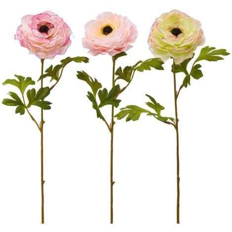 Fiore Artificiale Ranuncolo Rex H 60 Cm Effetto Realistico Con Stelo Verdi -Ranuncolo Rex 3 Fiore Artificiale Ranuncolo Rex H 60 Cm Effetto Realistico Con Stelo Verdi -Ranuncolo Rex - immagine 3