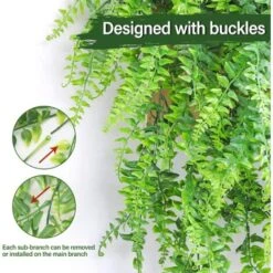 Piante Finte Rampicanti Artificiali Edera Finta Decorazioni Casa Da Esterno/Interno Ed Balconi Di Viti Appese Finto Verde Pareti-2 Confezioni 7 Piante Finte Rampicanti Artificiali Edera Finta Decorazioni Casa Da Esterno/Interno Ed Balconi Di Viti Appese Finto Verde Pareti-2 Confezioni -Vendite ATMOSPHERA 59305711 3