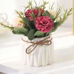 HIASDFLS Simulazione Ortensia Pianta In Vaso Creativo Decorazione Desktop Per La Casa Regalo Di Nozze Bianco -Vendite ATMOSPHERA 59384154 3