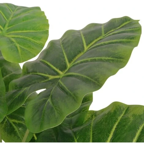 Taro Artificiale Con Vaso 45 Cm Verde VidaXL 2 Taro Artificiale Con Vaso 45 Cm Verde VidaXL - immagine 2