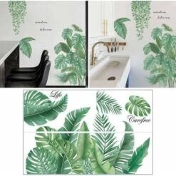 Adesivo Da Parete Per Piante Tropicali 85 X 85 Cm, Adesivi Murali Fai-da-te Con Foglie Di Palma Per Piante Tropicali, Adatti Per Camera Da Letto, Corridoio, Ufficio -Vendite ATMOSPHERA 61175743 5