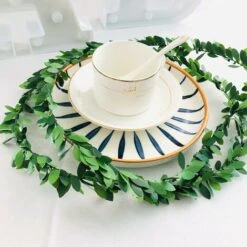 15m Artificiale Foglia Di Edera Minuscole Piante A Foglia Falso Vite Blu Appeso Ghirlanda Verde Fogliame Per La Casa Cucina Giardino Ufficio Decorazione Della Parete Di Nozze -Vendite ATMOSPHERA 63849238 4