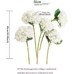 Bouquet Da Sposa Di Fiori Artificiali Con Ramo Di Ortensia Di Seta Da 1 Pezzo Per La DecorazioneFiori Artificiali E Secchi -Vendite ATMOSPHERA 64494732 5