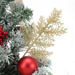SOEKAVIA Confezione Da 10 Pezzi Di Foglie Artificiali Con Brillantini Di Natale, Con Foglie Finte E Rami Di Albero, Decorazione Fai Da Te Per Bouquet Di Fiori, Colore:Argento -Vendite ATMOSPHERA 64521580 3
