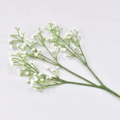 GroupM ITimulazione Stella Fiore Decorativo Mano Con Stella Fiore Simulazione Fiore Bianco 3 Pezzi