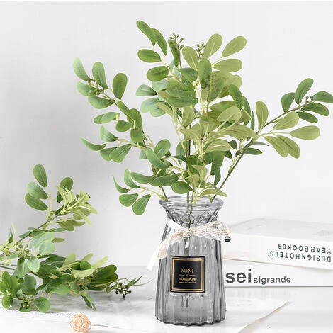 GroupM ENA Mazzo Di Giuggiole Foglie Pianta Verde Parete Composizione Floreale Sfondo Decorazione Murale Fiore Di Simulazione (verde) 2 Pezzi 2 GroupM ENA Mazzo Di Giuggiole Foglie Pianta Verde Parete Composizione Floreale Sfondo Decorazione Murale Fiore Di Simulazione (verde) 2 Pezzi - immagine 2