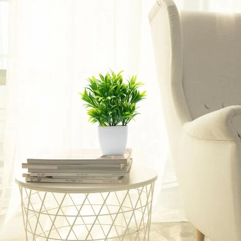 Mini Piante Artificiali Piante In Plastica Con Vaso Quadrato Piante Verdi Finte In Plastica Per Ufficio 2 Mini Piante Artificiali Piante In Plastica Con Vaso Quadrato Piante Verdi Finte In Plastica Per Ufficio - immagine 2