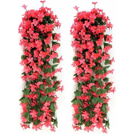 Confezione Da 2 Fiori Artificiali Edera Piante Artificiali All'aperto, Ufficio, Decorazioni Per La Casa, Feste In Giardino, Matrimonio, Rosa Rossa, Rosa Rossa 1 Confezione Da 2 Fiori Artificiali Edera Piante Artificiali All'aperto, Ufficio, Decorazioni Per La Casa, Feste In Giardino, Matrimonio, Rosa Rossa, Rosa Rossa