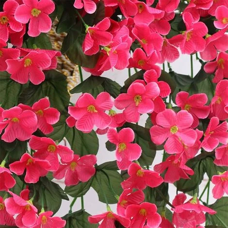 Confezione Da 2 Fiori Artificiali Edera Piante Artificiali All'aperto, Ufficio, Decorazioni Per La Casa, Feste In Giardino, Matrimonio, Rosa Rossa, Rosa Rossa 2 Confezione Da 2 Fiori Artificiali Edera Piante Artificiali All'aperto, Ufficio, Decorazioni Per La Casa, Feste In Giardino, Matrimonio, Rosa Rossa, Rosa Rossa - immagine 2