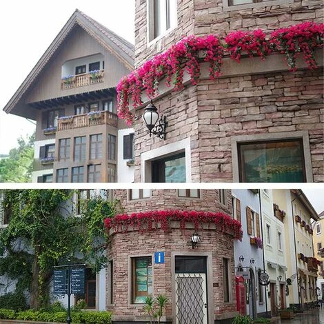 Confezione Da 2 Fiori Artificiali Edera Piante Artificiali All'aperto, Ufficio, Decorazioni Per La Casa, Feste In Giardino, Matrimonio, Rosa Rossa, Rosa Rossa 3 Confezione Da 2 Fiori Artificiali Edera Piante Artificiali All'aperto, Ufficio, Decorazioni Per La Casa, Feste In Giardino, Matrimonio, Rosa Rossa, Rosa Rossa - immagine 3