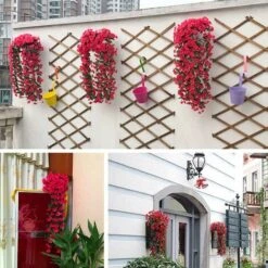 Confezione Da 2 Fiori Artificiali Edera Piante Artificiali All'aperto, Ufficio, Decorazioni Per La Casa, Feste In Giardino, Matrimonio, Rosa Rossa, Rosa Rossa 8 Confezione Da 2 Fiori Artificiali Edera Piante Artificiali All'aperto, Ufficio, Decorazioni Per La Casa, Feste In Giardino, Matrimonio, Rosa Rossa, Rosa Rossa -Vendite ATMOSPHERA 71376565 4