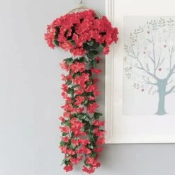 Confezione Da 2 Fiori Artificiali Edera Piante Artificiali All'aperto, Ufficio, Decorazioni Per La Casa, Feste In Giardino, Matrimonio, Rosa Rossa, Rosa Rossa 9 Confezione Da 2 Fiori Artificiali Edera Piante Artificiali All'aperto, Ufficio, Decorazioni Per La Casa, Feste In Giardino, Matrimonio, Rosa Rossa, Rosa Rossa -Vendite ATMOSPHERA 71376565 5