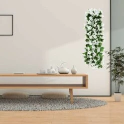 2 Pz 70 Cm Edera Artificiale Fiori Artificiali Per Matrimoni All'aperto Piante Artificiali Per Ufficio, Decorazioni Per La Casa, Giardino, Feste, Matrimoni, Fiori Bianchi 8 2 Pz 70 Cm Edera Artificiale Fiori Artificiali Per Matrimoni All'aperto Piante Artificiali Per Ufficio, Decorazioni Per La Casa, Giardino, Feste, Matrimoni, Fiori Bianchi -Vendite ATMOSPHERA 71376864 4