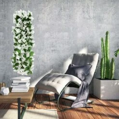 2 Pz 70 Cm Edera Artificiale Fiori Artificiali Per Matrimoni All'aperto Piante Artificiali Per Ufficio, Decorazioni Per La Casa, Giardino, Feste, Matrimoni, Fiori Bianchi 9 2 Pz 70 Cm Edera Artificiale Fiori Artificiali Per Matrimoni All'aperto Piante Artificiali Per Ufficio, Decorazioni Per La Casa, Giardino, Feste, Matrimoni, Fiori Bianchi -Vendite ATMOSPHERA 71376864 5