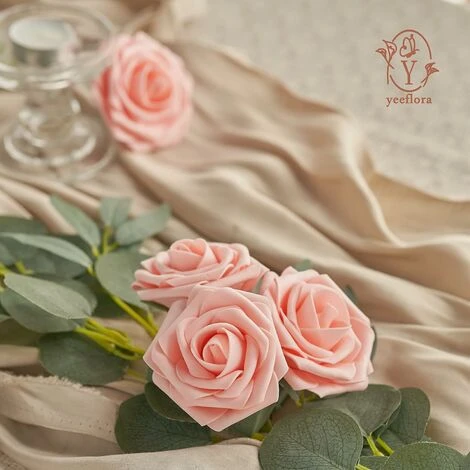 READCLY-Fiori Artificiali, 25 Rose Artificiali Realistiche Per Bouquet Da Sposa, Decorazioni Per La Casa 2 READCLY-Fiori Artificiali, 25 Rose Artificiali Realistiche Per Bouquet Da Sposa, Decorazioni Per La Casa - immagine 2