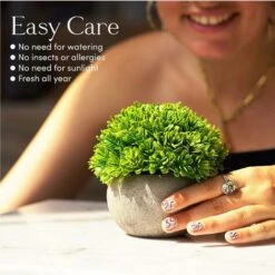 Piante Finte, Set Di Piante Finte Per Interni, 3 Mini Piante Multicolori Realistiche In Vaso, Piantine Finte Decorative In Confezione Regalo E Mobili -Vendite ATMOSPHERA 74098089 4