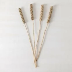 SKLUM Confezione Da 4 Rami Secchi Decorativi Salix Beige Crema