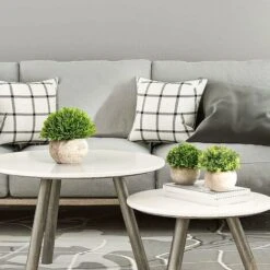 Piante Artificiali In Vaso Piante Artificiali In Vaso Grigie Decorazioni Per Piante Artificiali Per Interni Ed Esterni Cucina Desktop Per La Casa [Baby Tears-Pink] -Vendite ATMOSPHERA 77281812 3