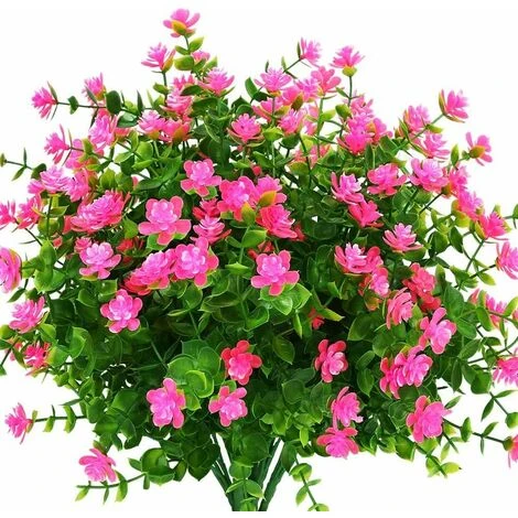 Fiori Artificiali, Resistenti Ai Raggi UV, Piante Di Bosso, Cespugli, 8 Pezzi, Plastica Artificiale, Verde Per Interni E Fuori, Traboccante A Casa, Ufficio, Matrimonio, Fattoria, Decorazione (rosa) 1 Fiori Artificiali, Resistenti Ai Raggi UV, Piante Di Bosso, Cespugli, 8 Pezzi, Plastica Artificiale, Verde Per Interni E Fuori, Traboccante A Casa, Ufficio, Matrimonio, Fattoria, Decorazione (rosa)